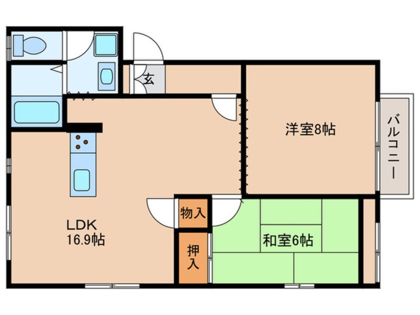 間取図 パークサイド１