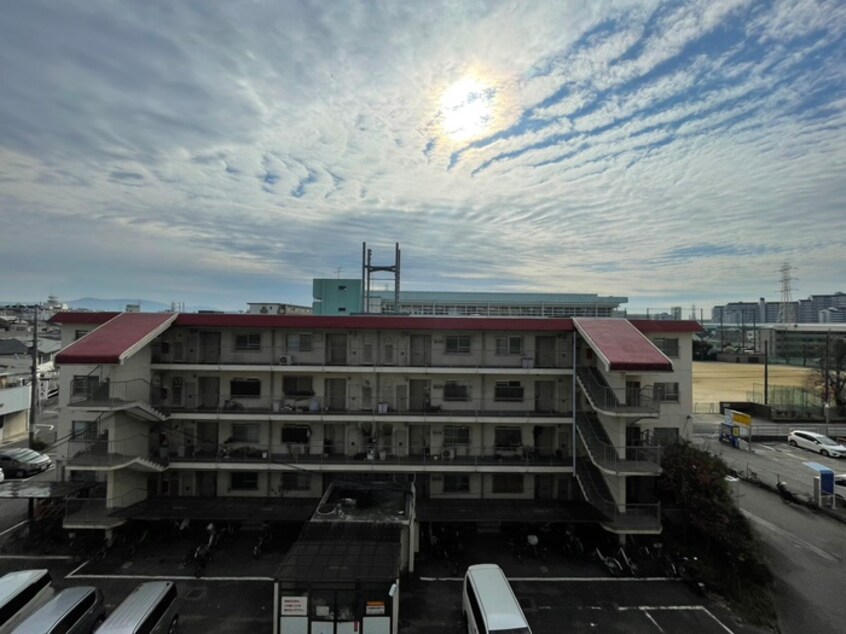 室内からの展望 八雲ハイツ２号館