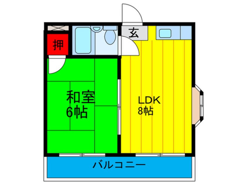 間取図 シティハイツ中町