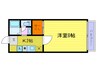 メゾン桂 1Kの間取り