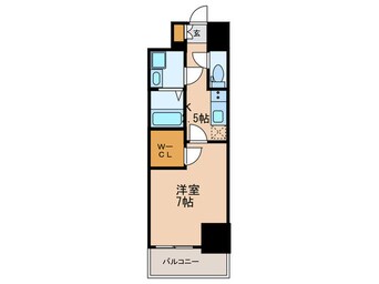 間取図 ｴｽﾌﾟﾚｲｽ大阪ｶﾞﾙﾌﾚｼﾞﾃﾞﾝｽ(1003)
