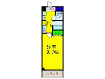 間取図 ﾌﾟﾛｼｰﾄﾞ長居公園通