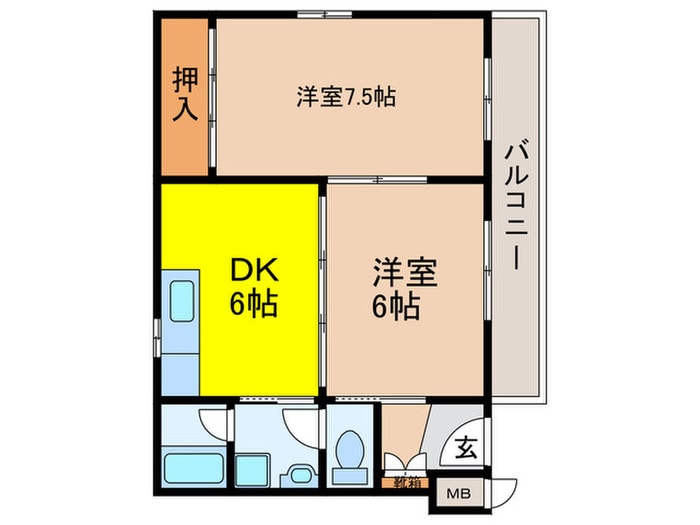 間取り図 カ－サ多田