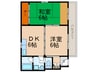 カ－サ多田 2DKの間取り