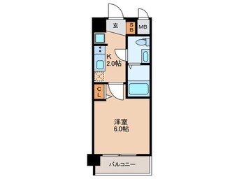 間取図 エグゼ大阪NORTHゲート(701)