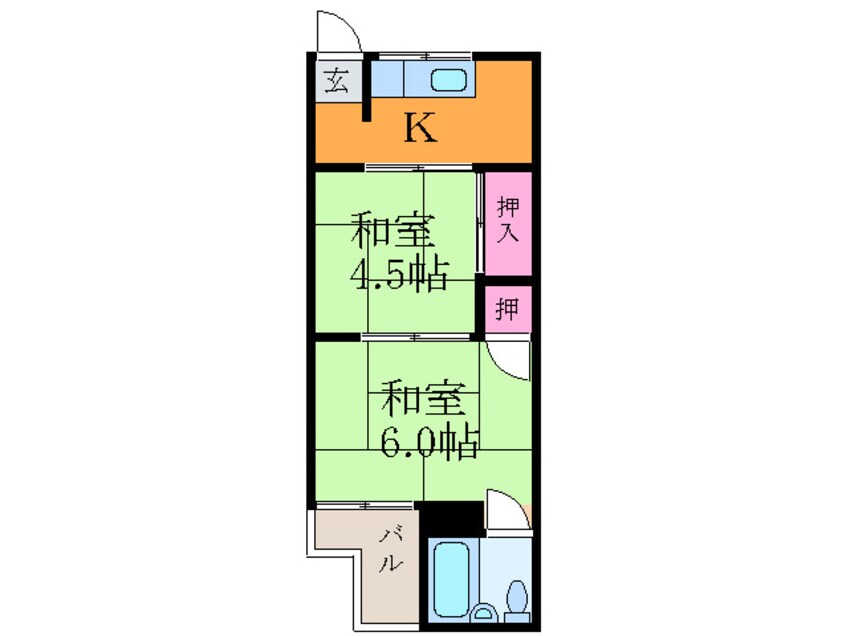 間取図 ヴィラ新芦屋