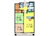 エントピア江坂 2LDKの間取り
