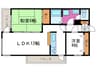 メイゾン桂東 2LDKの間取り
