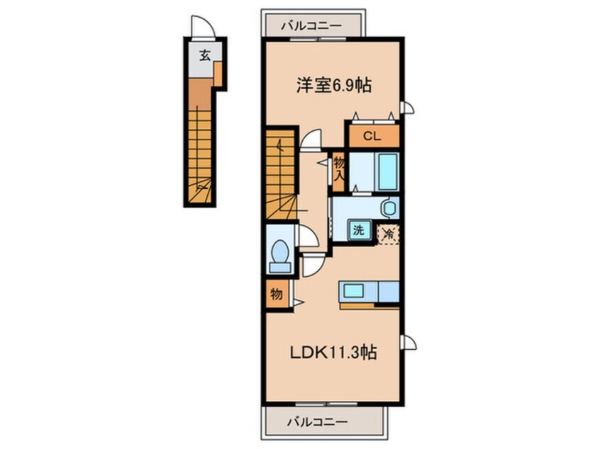 間取図 ワイドプライジア
