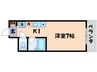 エミネンスコ－ト瀬田 1Kの間取り