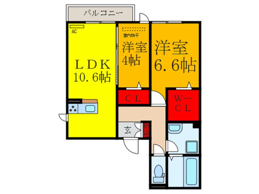 間取図 はぁ～と六万寺