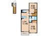 仮)深江南2丁目PJ北棟 2LDKの間取り