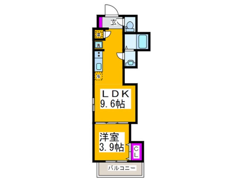 間取図 F asecia Doras