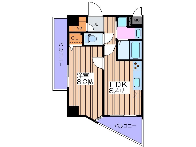 間取り図 カスタリア新梅田