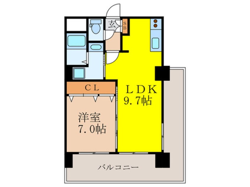 間取図 ノルデンタワ－新大阪プレミアム