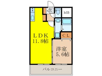 間取図 ノルデンタワ－新大阪プレミアム