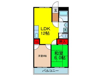 間取図 コーポ南千里