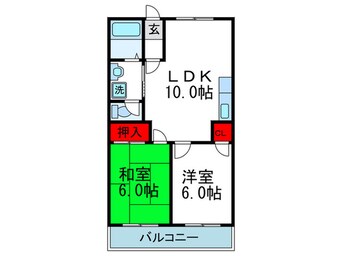 間取図 コーポ南千里