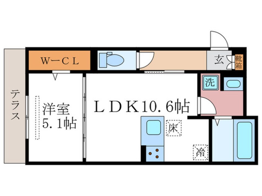 間取図 GRAMM岩倉