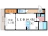 GRAMM岩倉 1LDKの間取り