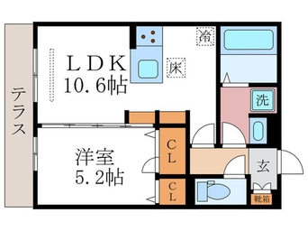 間取図 GRAMM岩倉