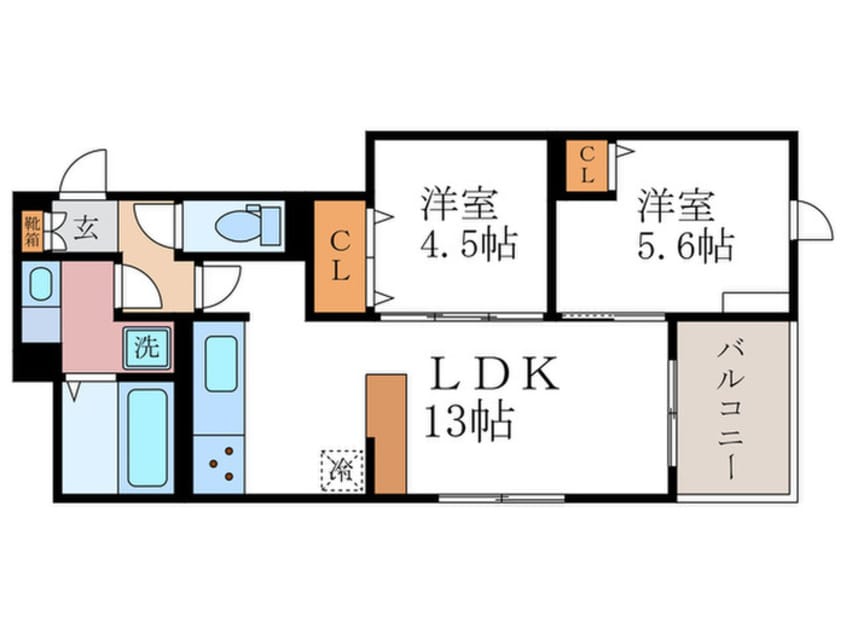 間取図 GRAMM岩倉