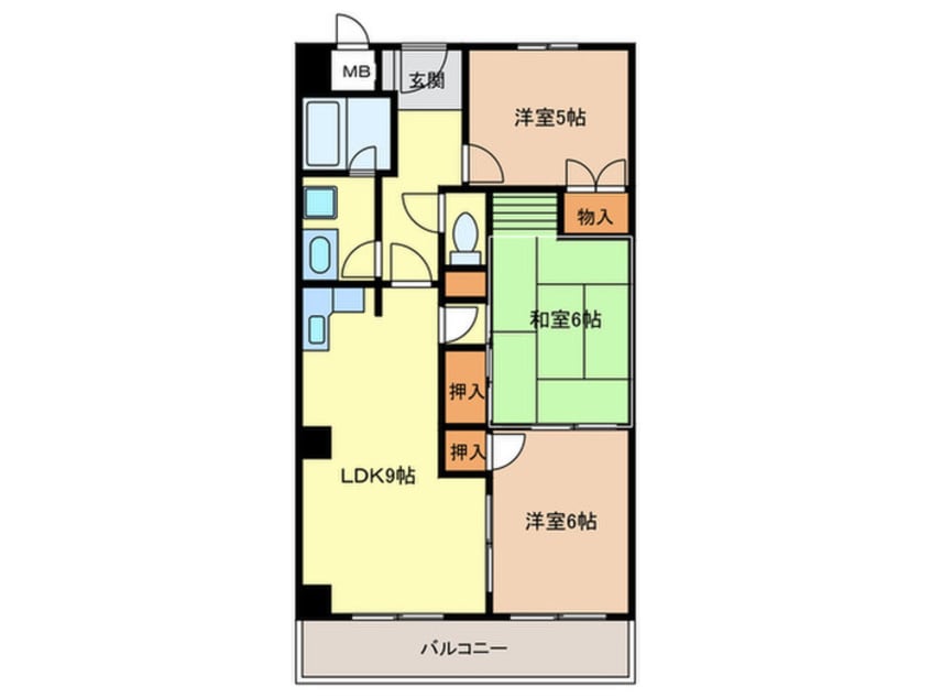 間取図 フィアテル岸和田