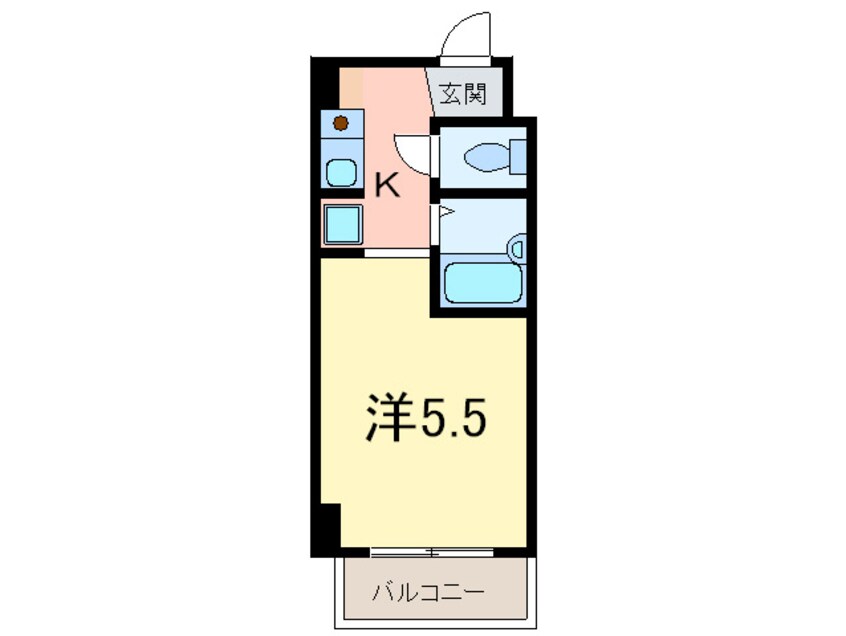 間取図 ハイエスト西芦屋