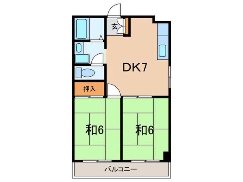 間取図 サンハイツ第２向陽