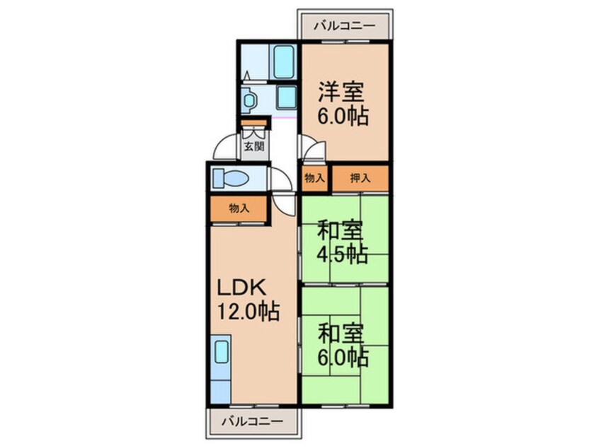 間取図 サンハイツ向陽