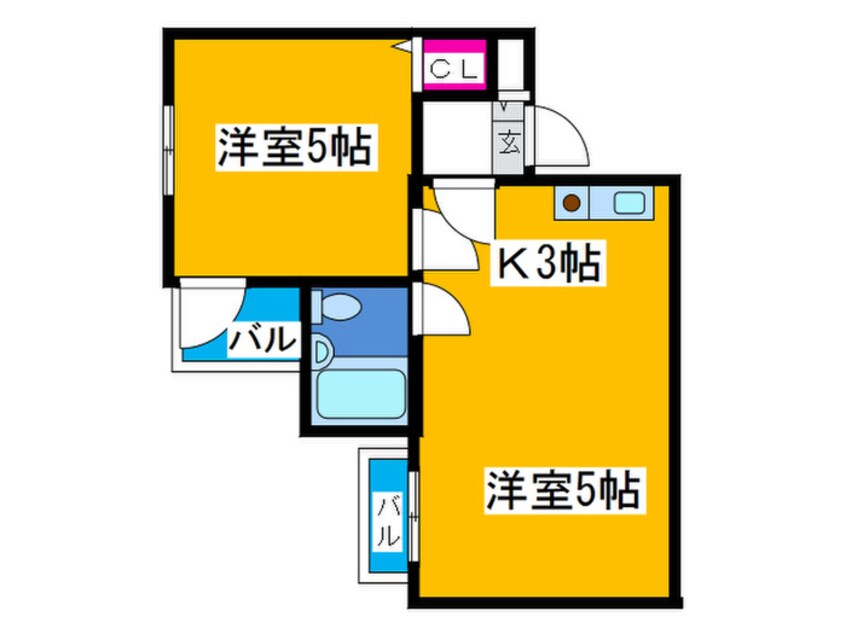 間取図 ミングル　ＲＯＳＡ