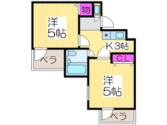 間取図 ミングル　ＲＯＳＡ