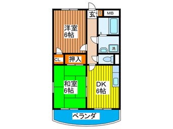 間取図 ハイライフ椿