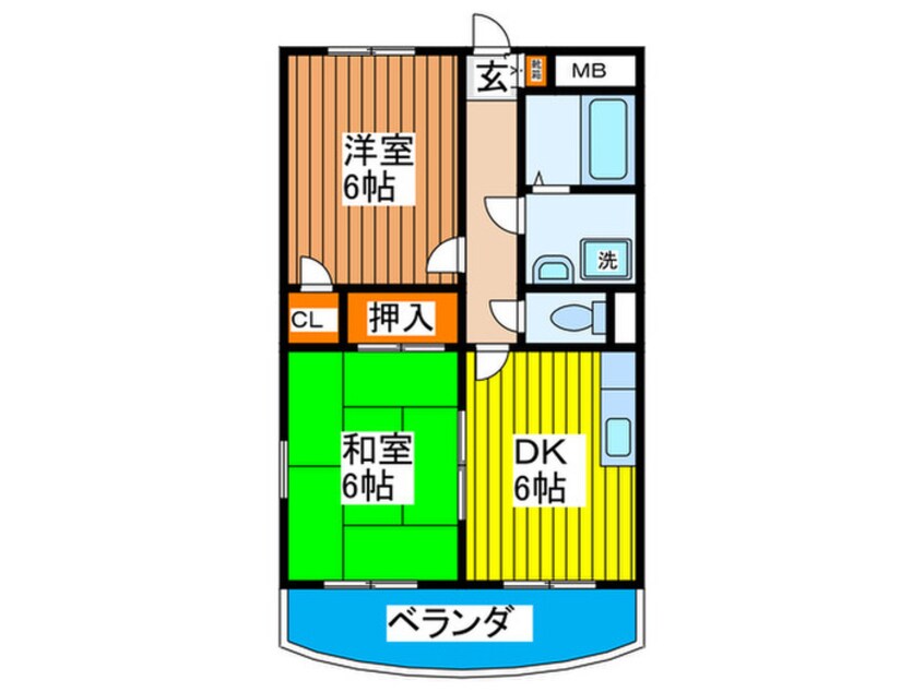 間取図 ハイライフ椿