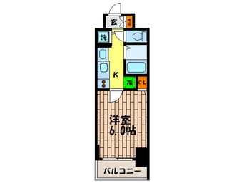 間取図 ﾌﾟﾚｻﾝｽ三ノ宮駅前ﾌﾟﾗｲﾑﾀｲﾑ(707)