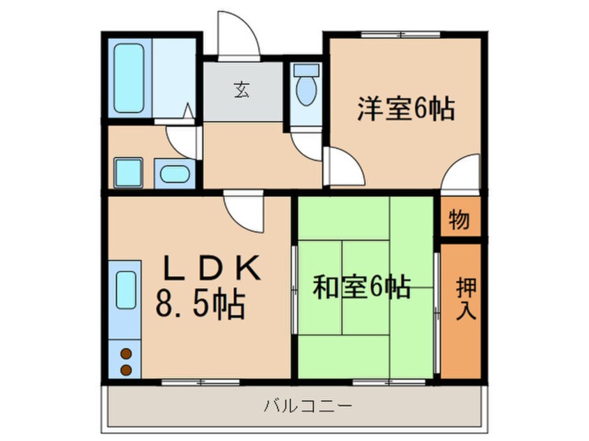 間取図 エステ－ト樋口