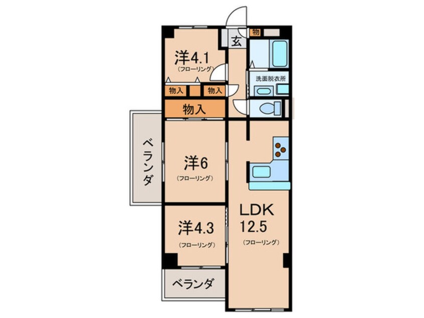 間取図 ロイヤルハイツ甲子園口