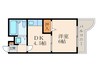 第二豊ビル 1DKの間取り