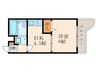 第二豊ビル 1DKの間取り
