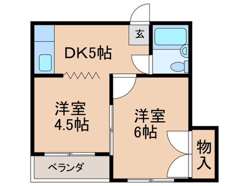 間取図 コーポ南住吉