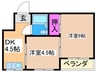 コーポ南住吉 2DKの間取り