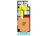 ソレアード京橋 1Kの間取り