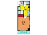 ソレアード京橋 1Kの間取り