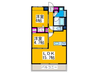 間取図 グレイスガーデン三国ヶ丘