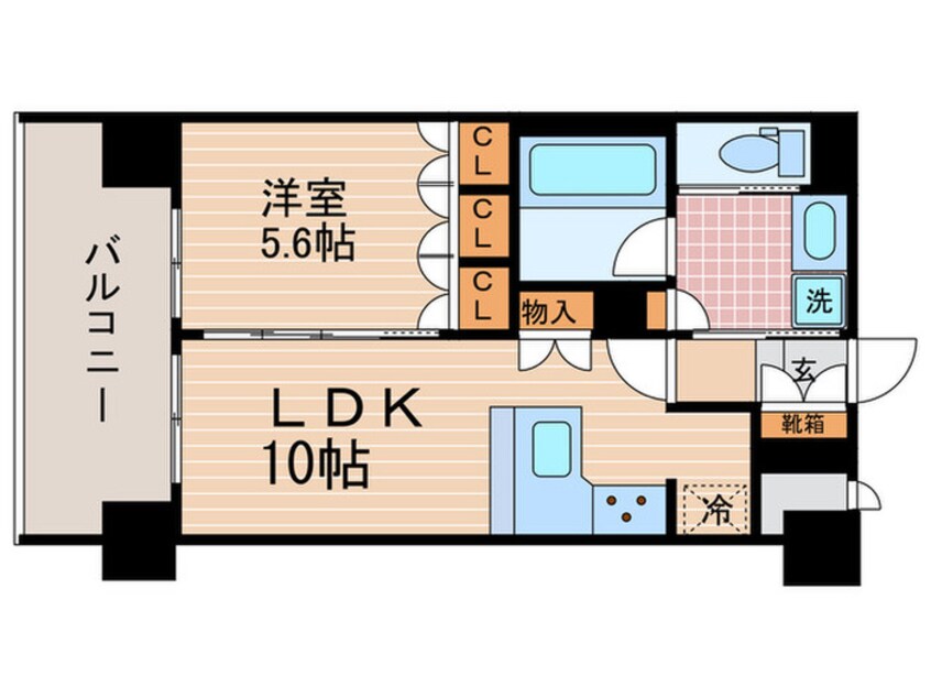 間取図 リーガル京都河原町五条Ⅱ(204)