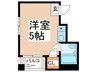 ソレイユ朝潮 1Rの間取り