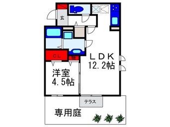 間取図 クレールコート