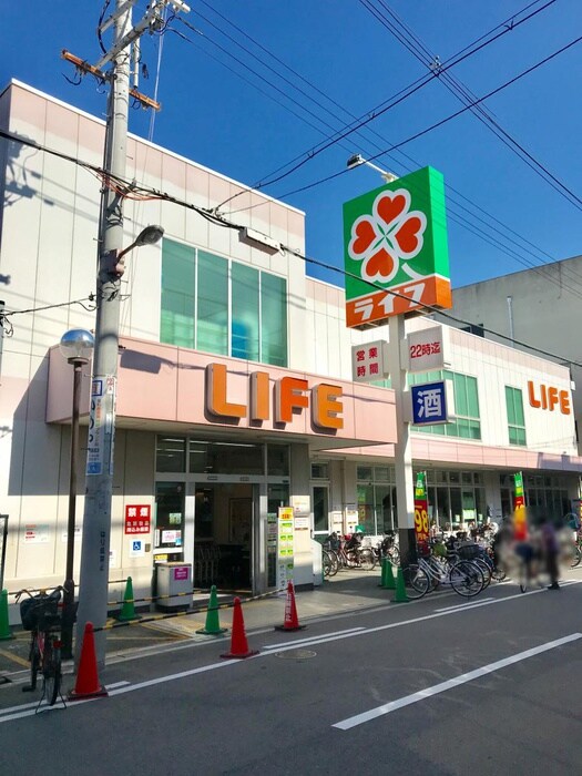 ライフ新深江店　(スーパー)まで333m ワールドアイ大阪城EASTⅡ