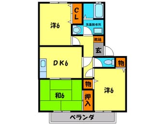 間取図 メナ－ジュ