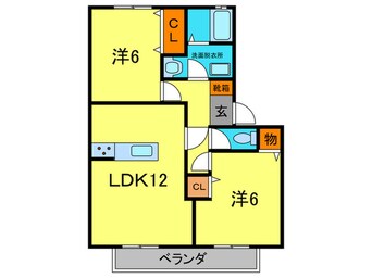 間取図 メナ－ジュ
